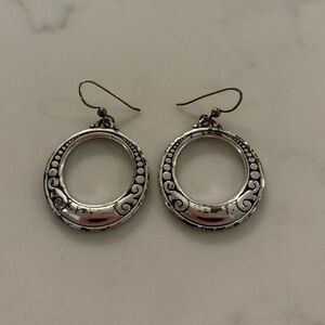 Brighton Circle Silver Earrings